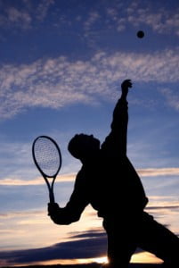 Tennis silhouette