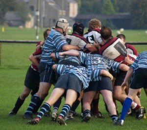 Rugby scrum